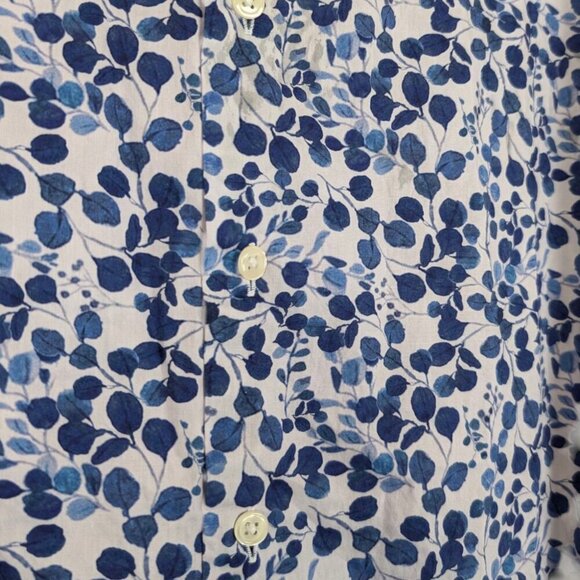 Joseph Abboud Blue Floral Classic Fit Dress Shirt - Picture 3 of 6